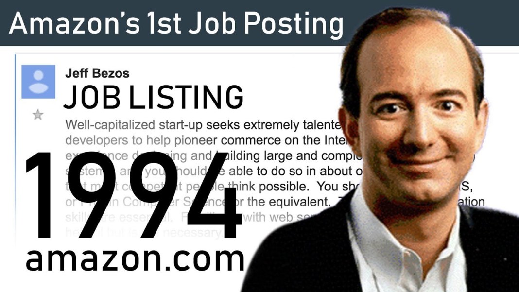 Amazon First Job Listing