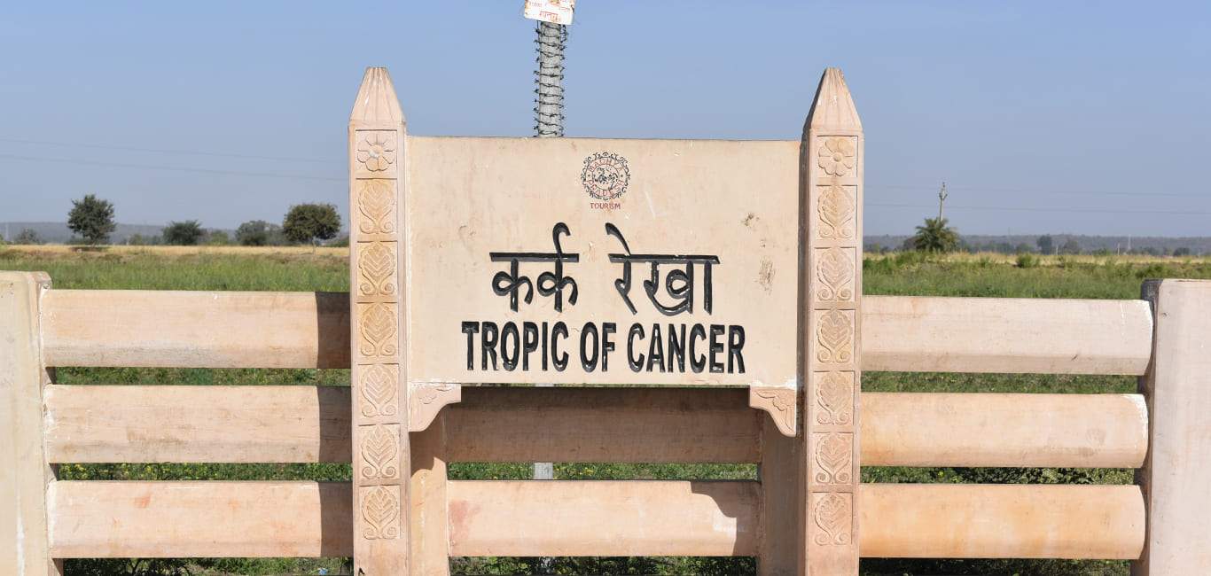 Tropic of Cancer or Northern Tropic India