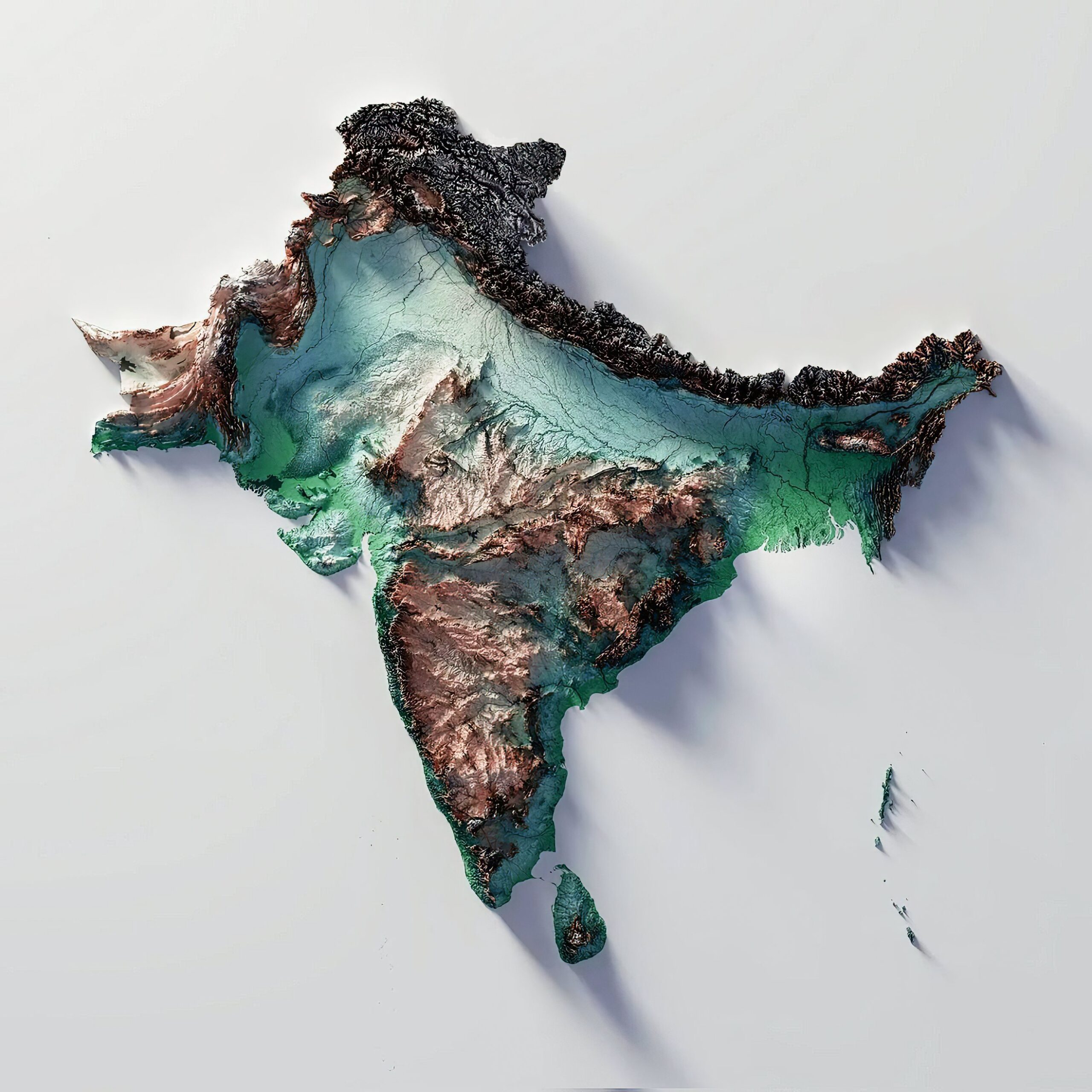 Indian Geography Map